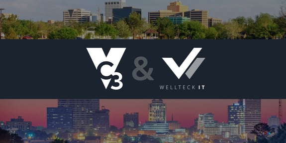 VC3 logo with Wellteck IT logo